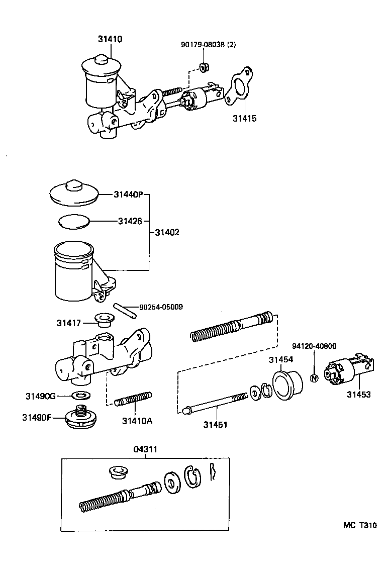  SPRINTER |  CLUTCH MASTER CYLINDER