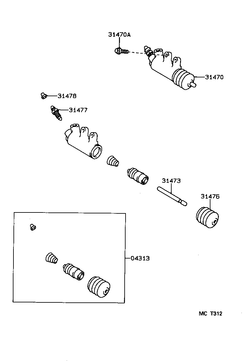  SPRINTER |  CLUTCH RELEASE CYLINDER