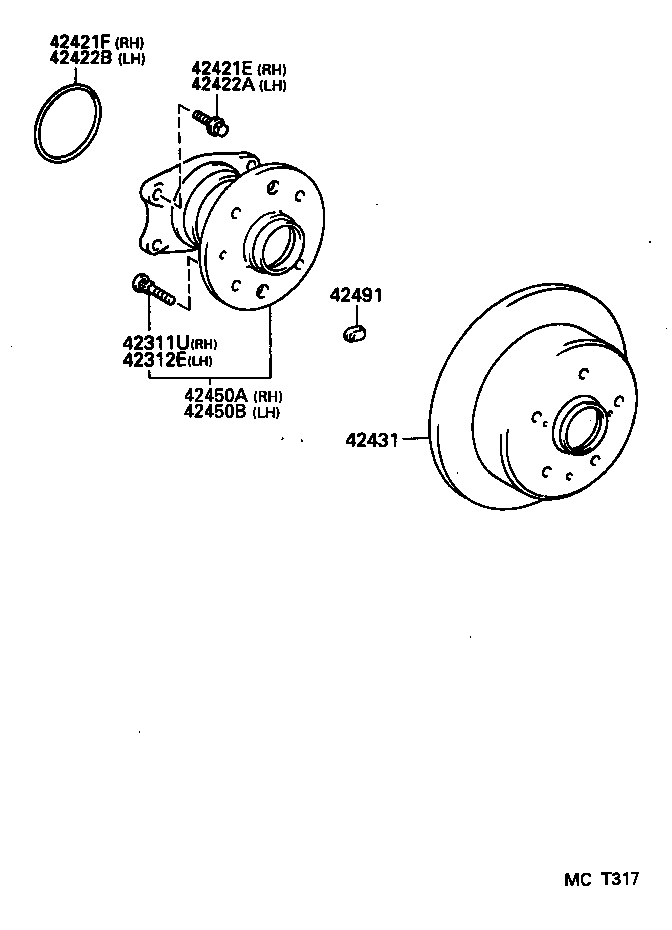  AVALON |  REAR AXLE SHAFT HUB