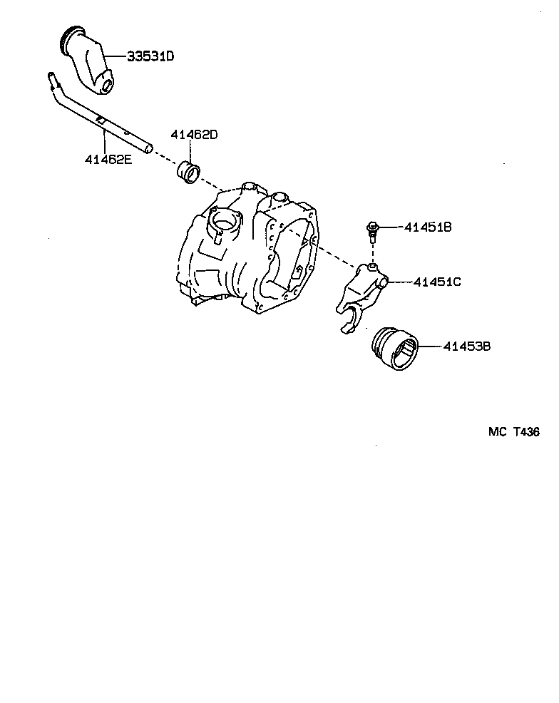  SPRINTER CARIB |  TRANSFER LEVER SHIFT ROD