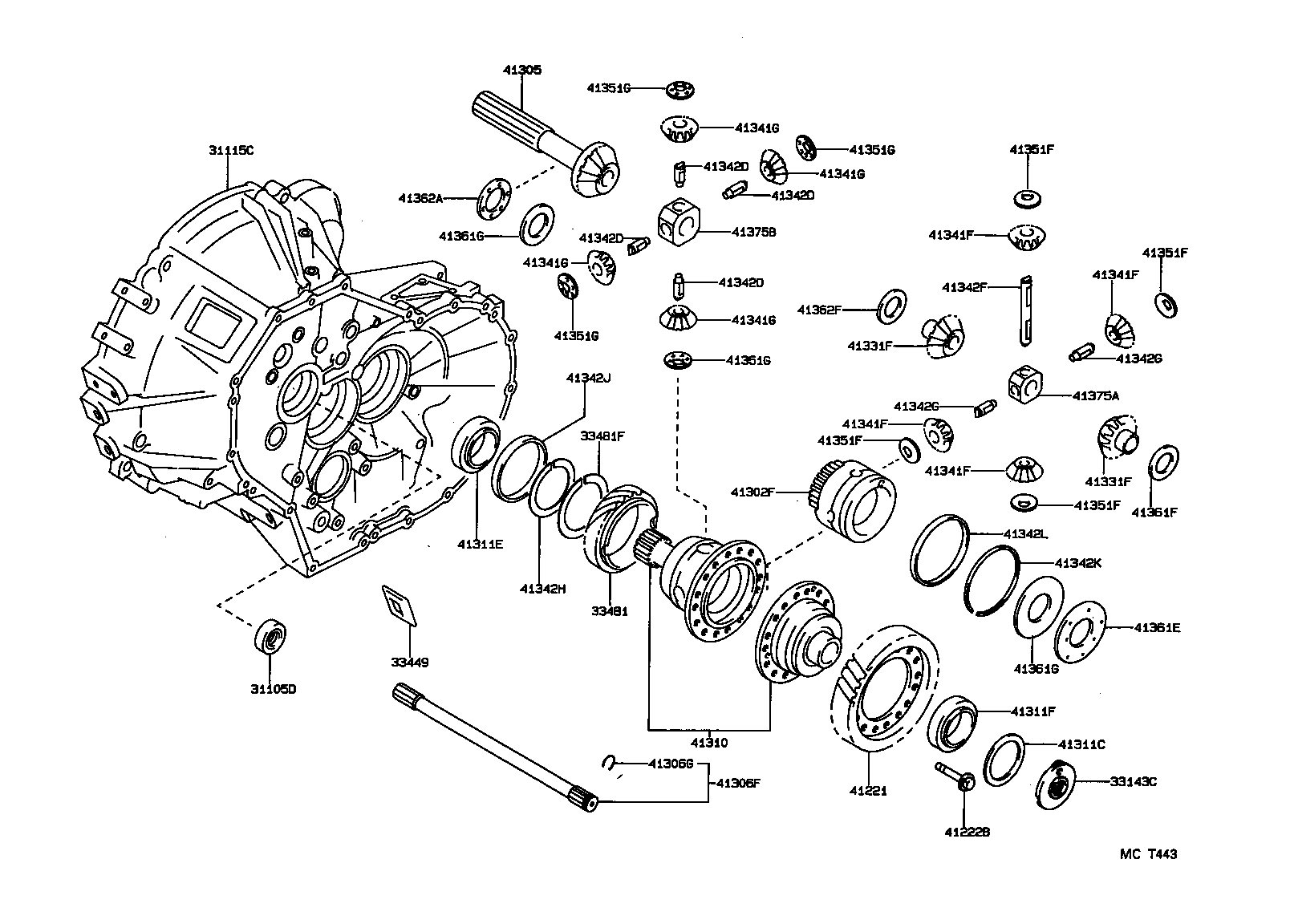 SPRINTER CARIB | FRONT AXLE HOUSING DIFFERENTIAL