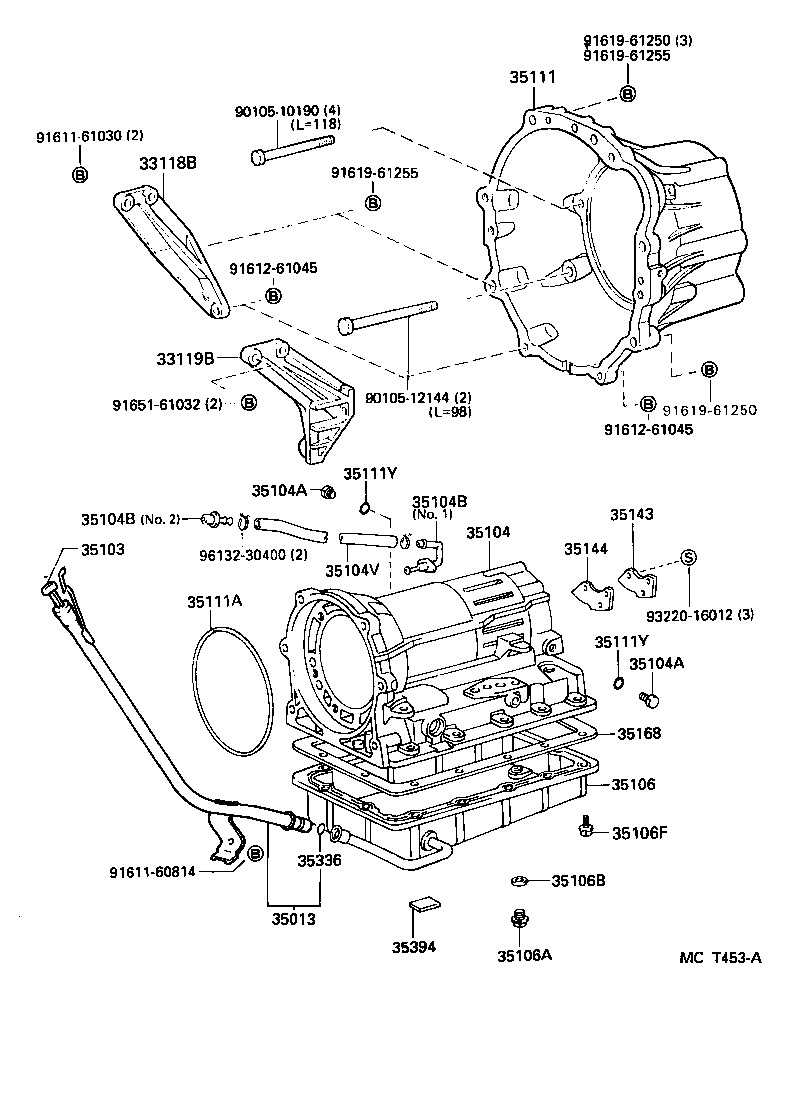 DYNA 150 TOYOACE G15 | TRANSMISSION CASE OIL PAN ATM