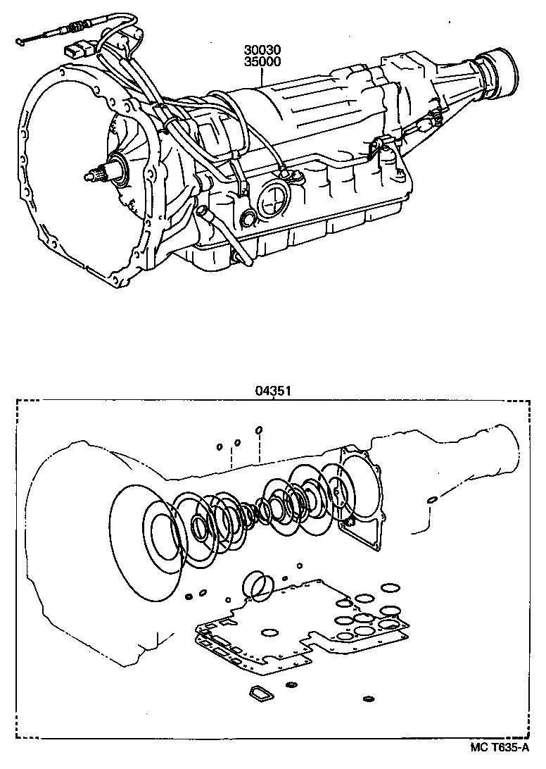 REGIUS TOURING HIACE | TRANSAXLE OR TRANSMISSION ASSY GASKET KIT ATM