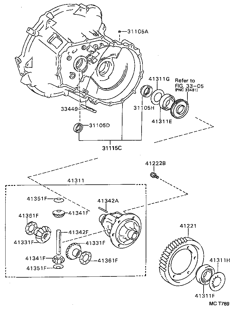  CYNOS |  FRONT AXLE HOUSING DIFFERENTIAL