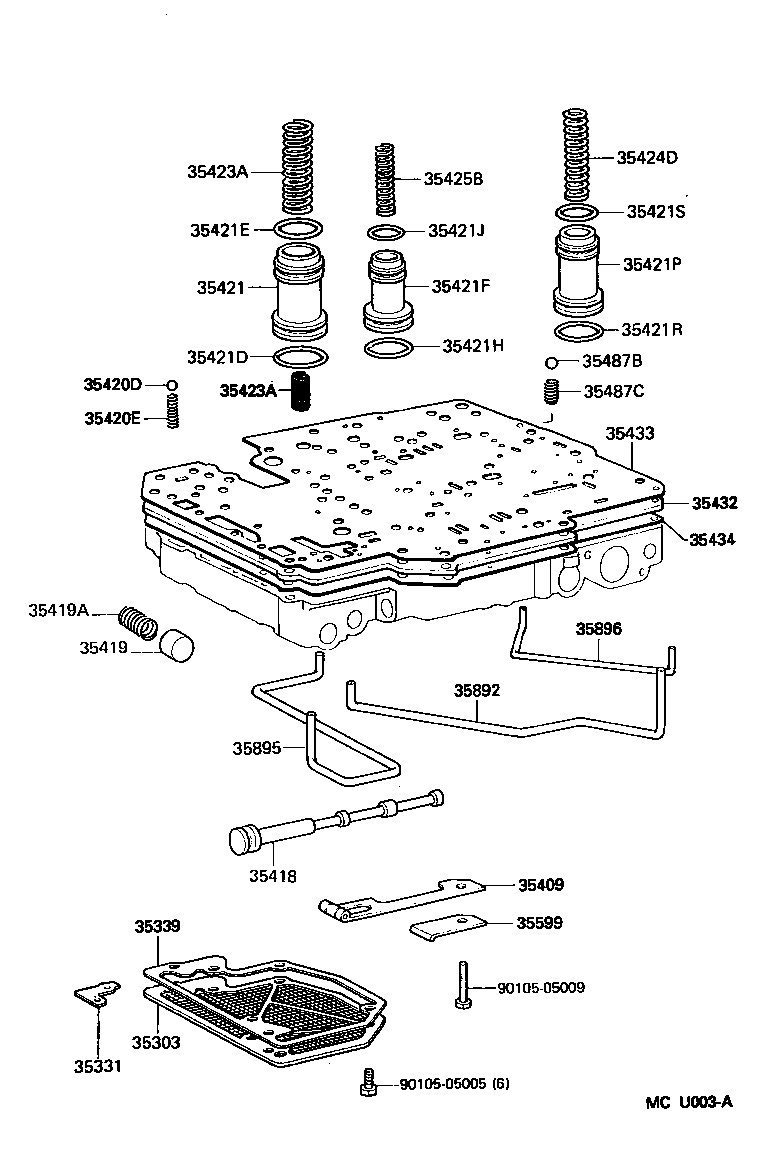  CROWN CROWN MAJESTA |  VALVE BODY OIL STRAINER ATM