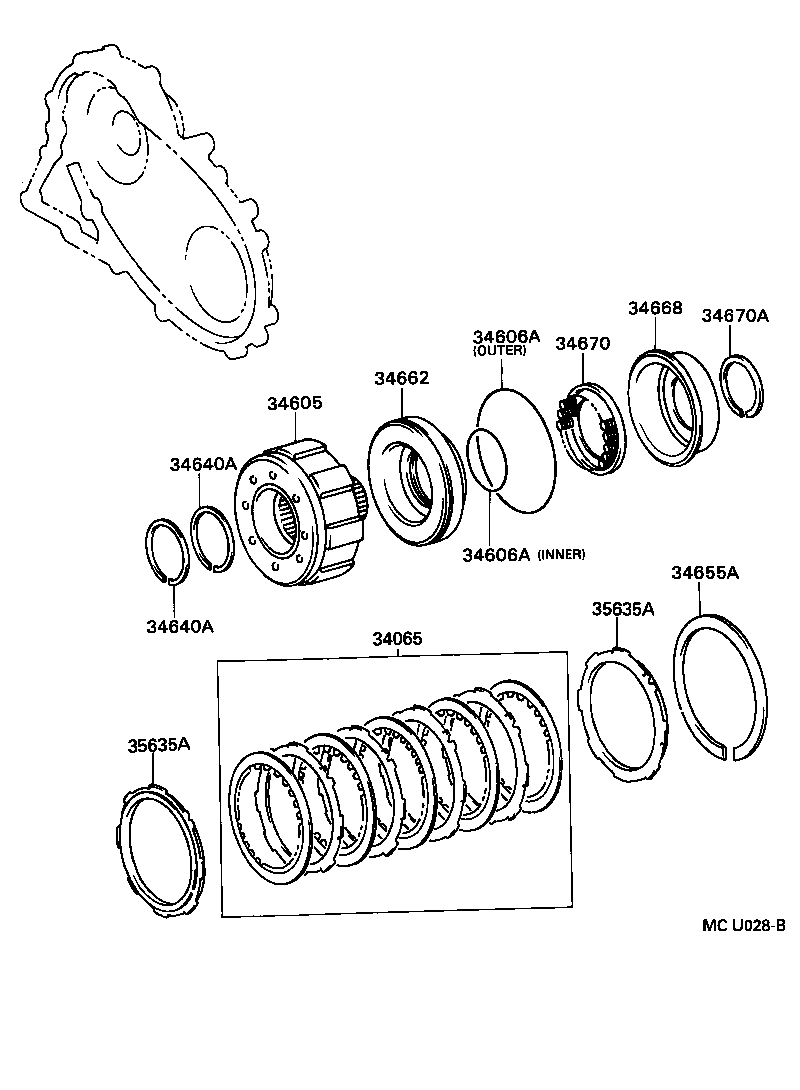 CROWN CROWN MAJESTA | TRANSFER DIRECT CLUTCH LOW BRAKE SUPPORT