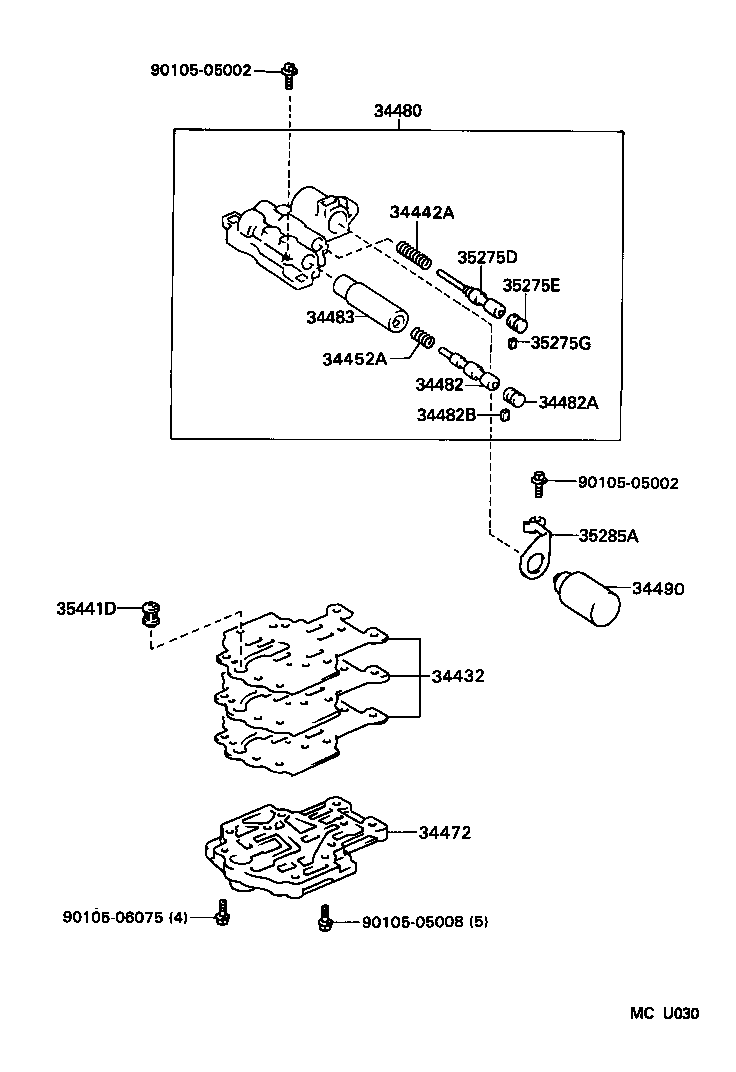  CROWN CROWN MAJESTA |  TRANSFER VALVE BODY VALVE LEVER