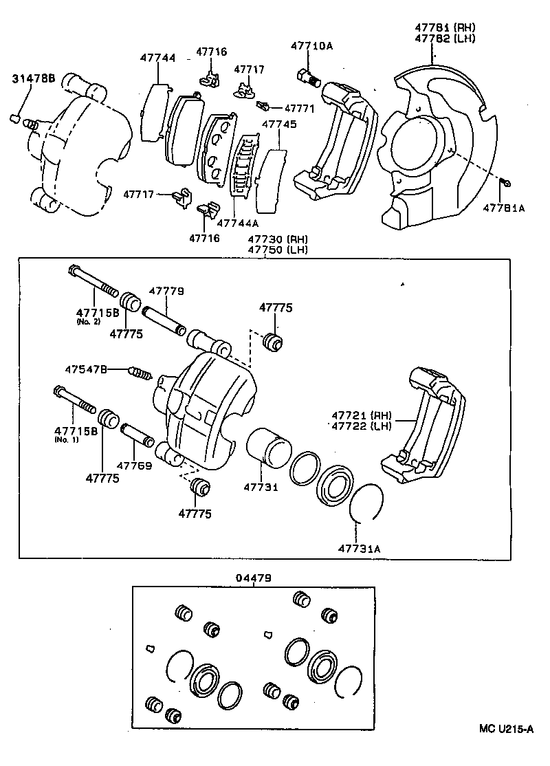  CYNOS |  FRONT DISC BRAKE CALIPER DUST COVER