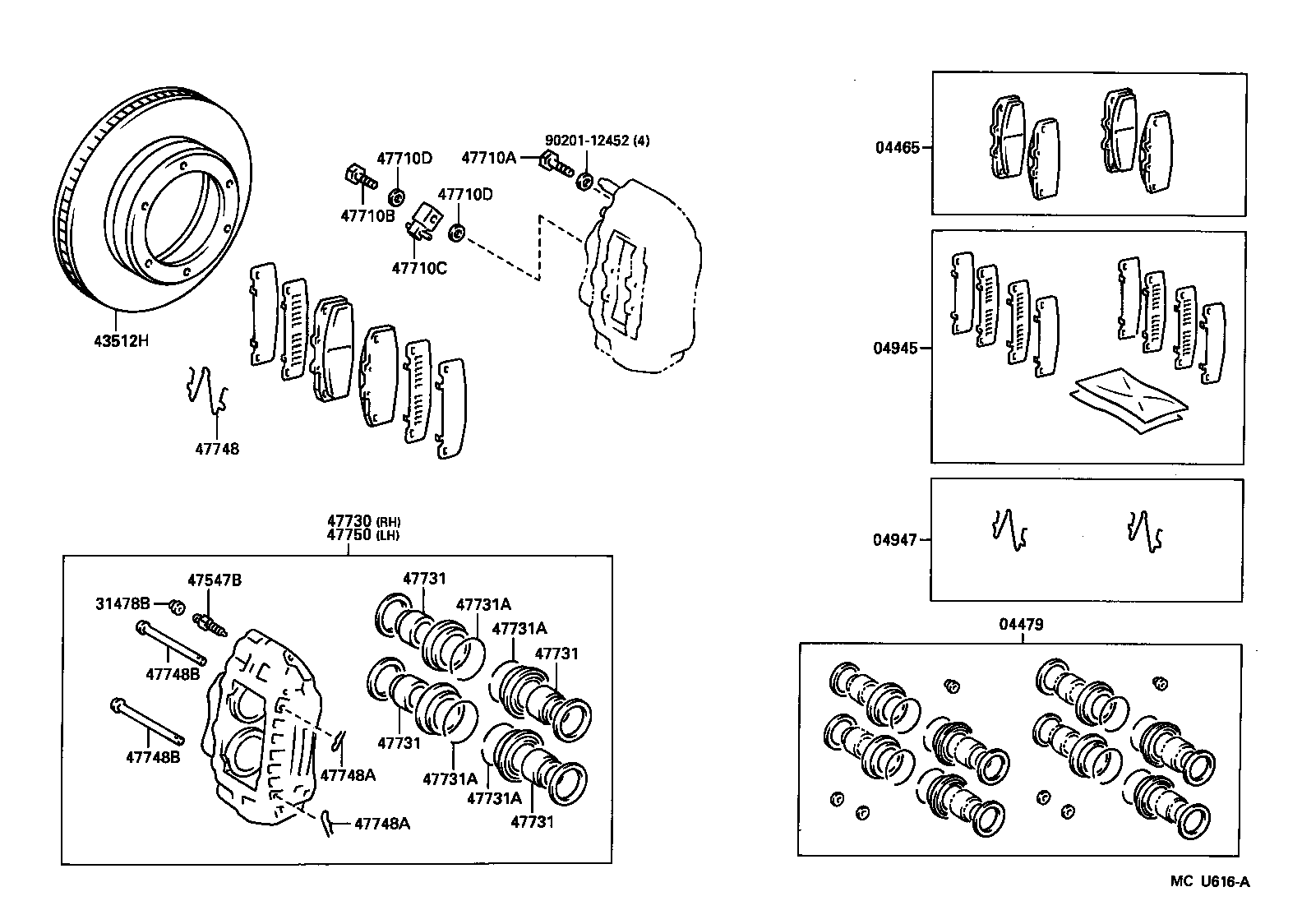 DYNA 200 TOYOACE G25 |  FRONT DISC BRAKE CALIPER DUST COVER