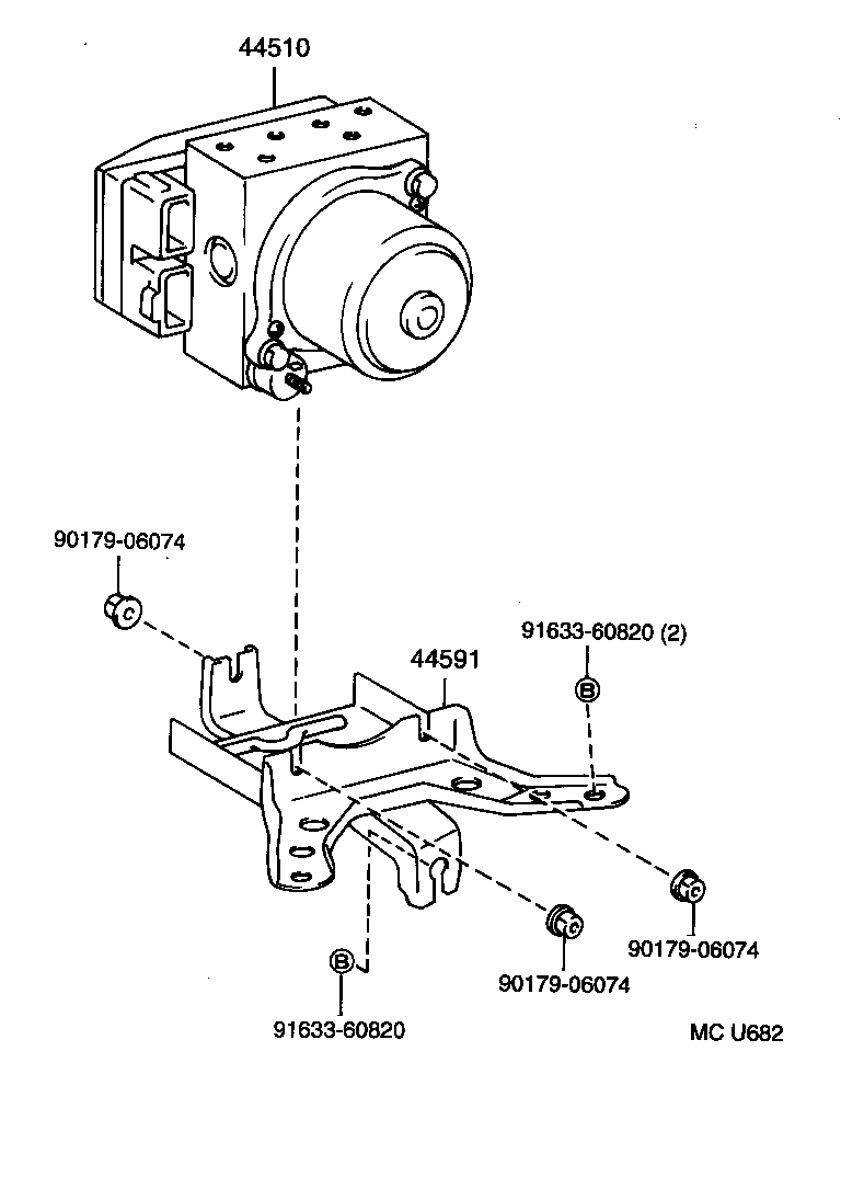  CALDINA |  BRAKE TUBE CLAMP