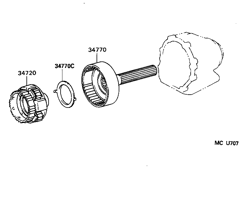 CROWN CROWN MAJESTA |  FRONT DRIVE CLUTCH GEAR