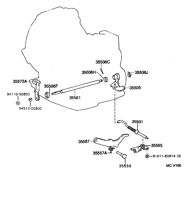  STARLET |  THROTTLE LINK VALVE LEVER ATM