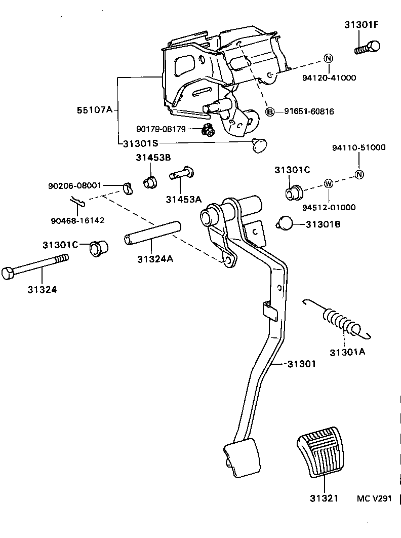  CALDINA |  CLUTCH PEDAL FLEXIBLE HOSE
