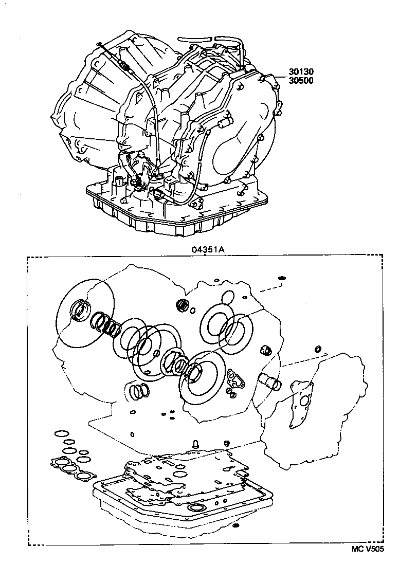  LVN CRE TRN MRN |  TRANSAXLE OR TRANSMISSION ASSY GASKET KIT ATM