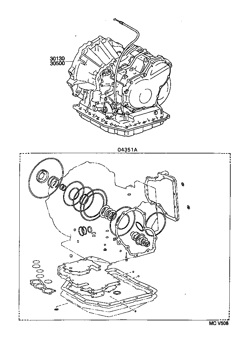  LVN CRE TRN MRN |  TRANSAXLE OR TRANSMISSION ASSY GASKET KIT ATM