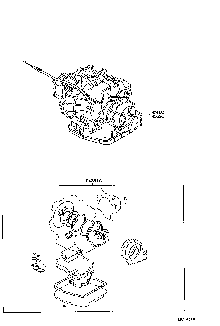  RAV4 |  TRANSAXLE OR TRANSMISSION ASSY GASKET KIT ATM