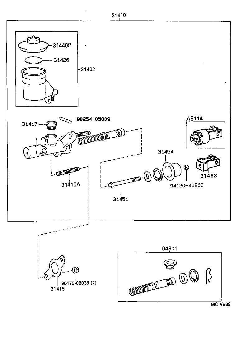  SPRINTER |  CLUTCH MASTER CYLINDER