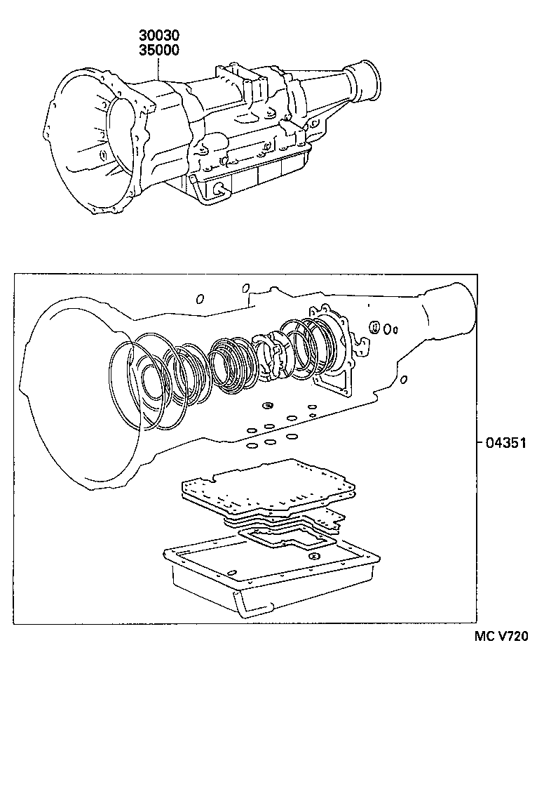  ESTIMA |  TRANSAXLE OR TRANSMISSION ASSY GASKET KIT ATM