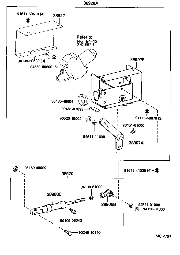 DYNA 200 TOYOACE G25 | POWER TAKE OFF LEVER LINK