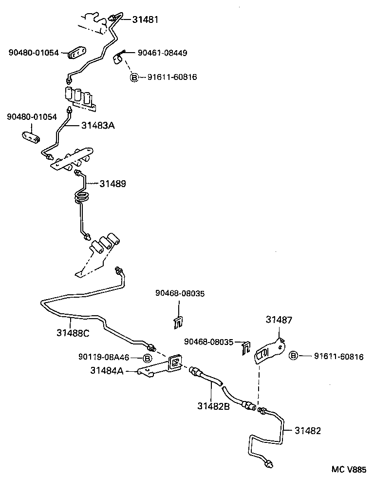 QUICK DELIVERY |  CLUTCH PEDAL FLEXIBLE HOSE