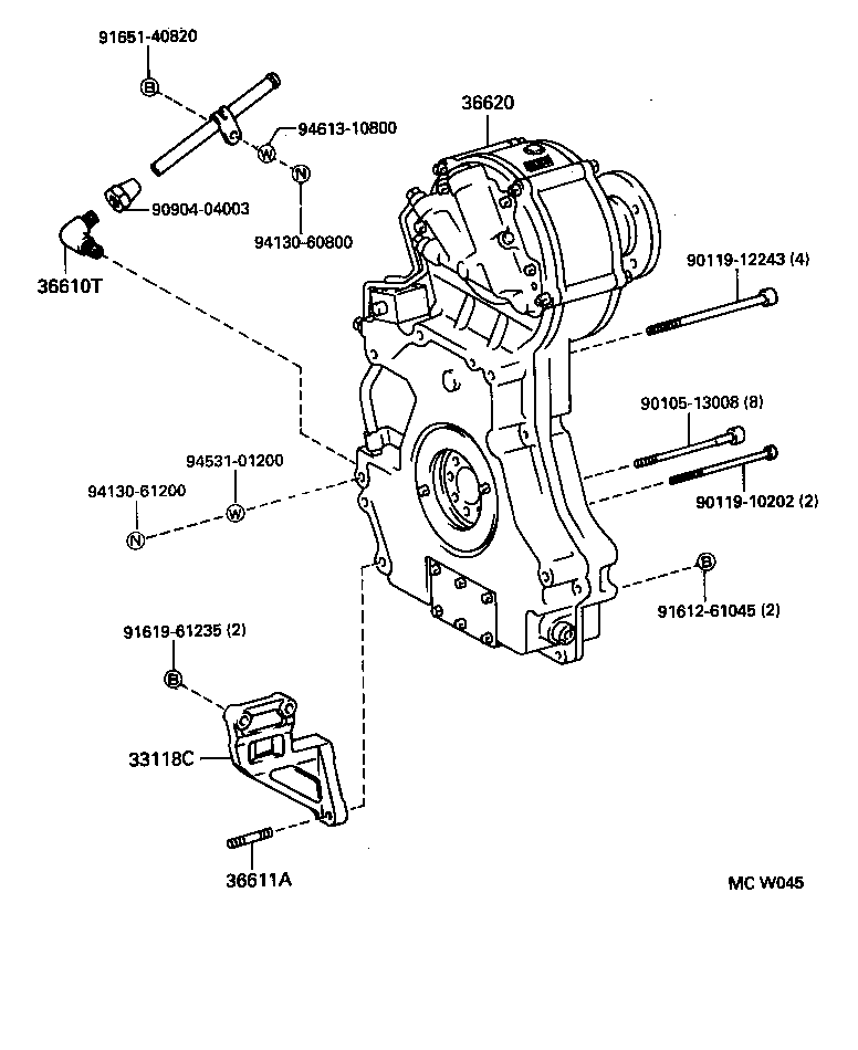  DYNA 200 TOYOACE G25 |  POWER TAKE OFF CASE GEAR