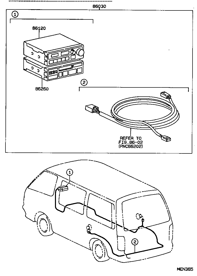 HIACE REGIUSACE |  RADIO RECEIVER AMPLIFIER CONDENSER