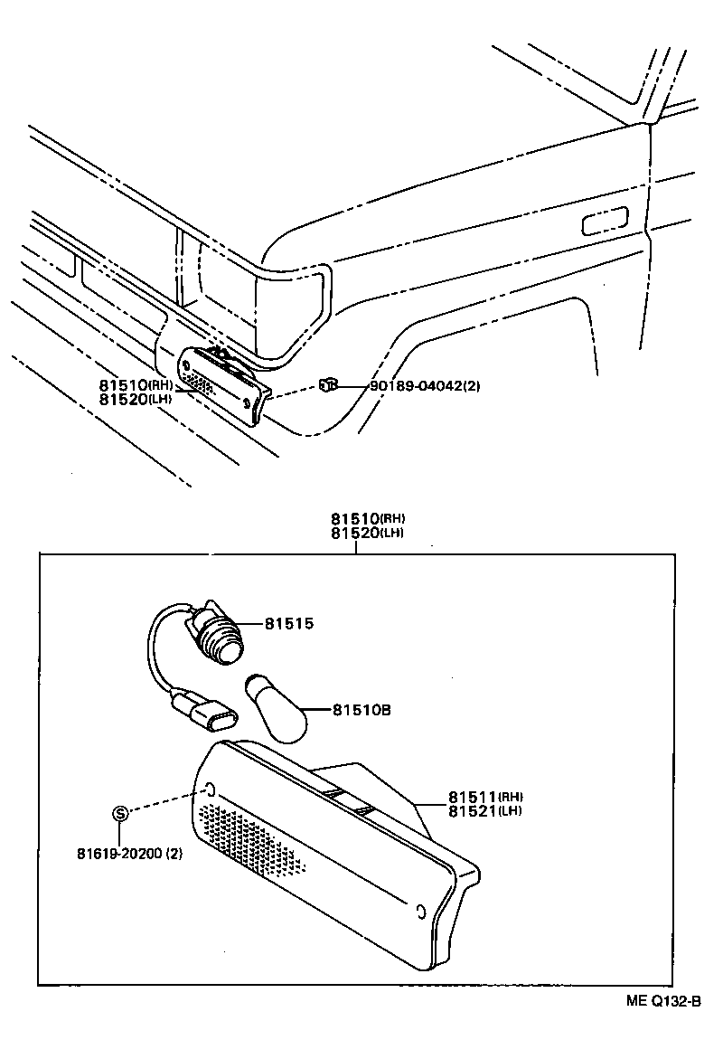  LAND CRUISER S T H T |  FRONT TURN SIGNAL LAMP