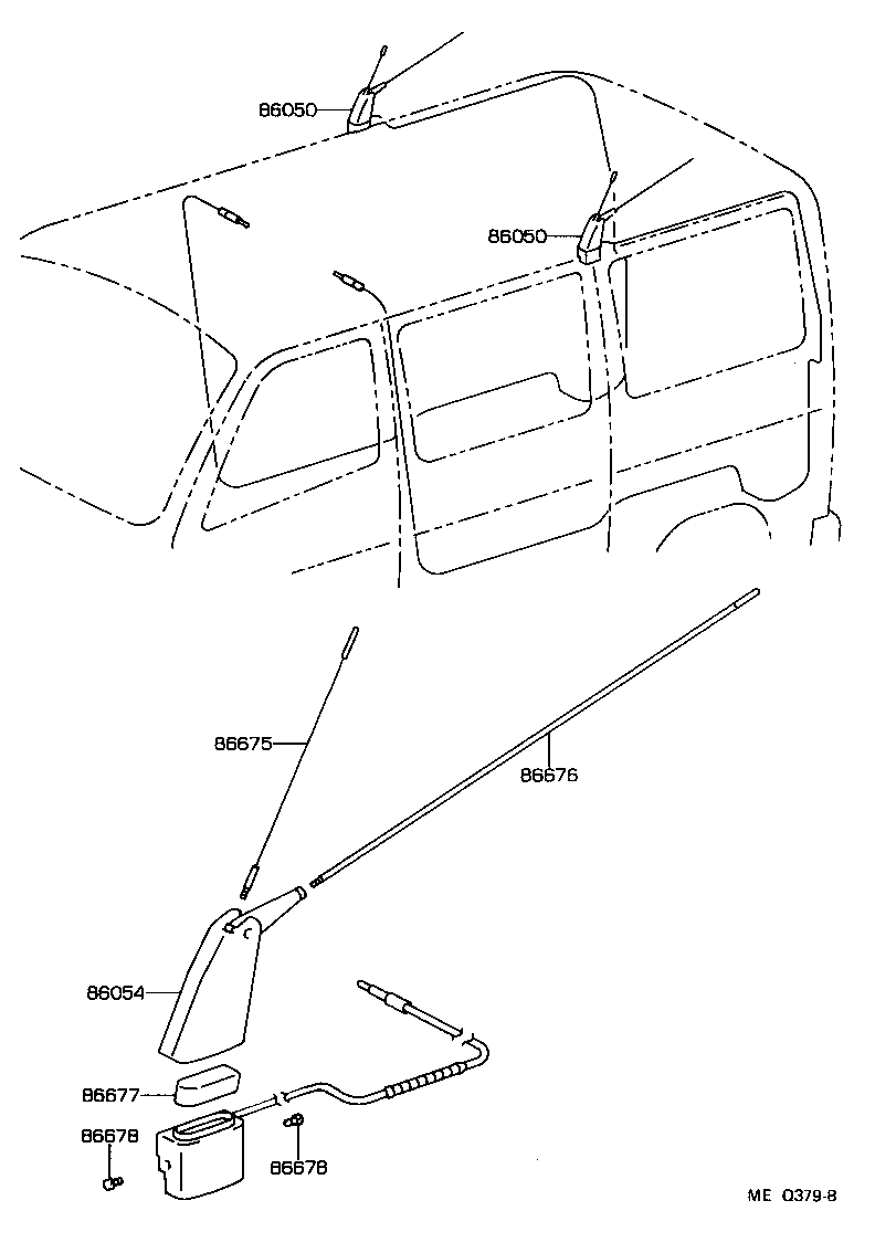  HIACE REGIUSACE |  ANTENNA