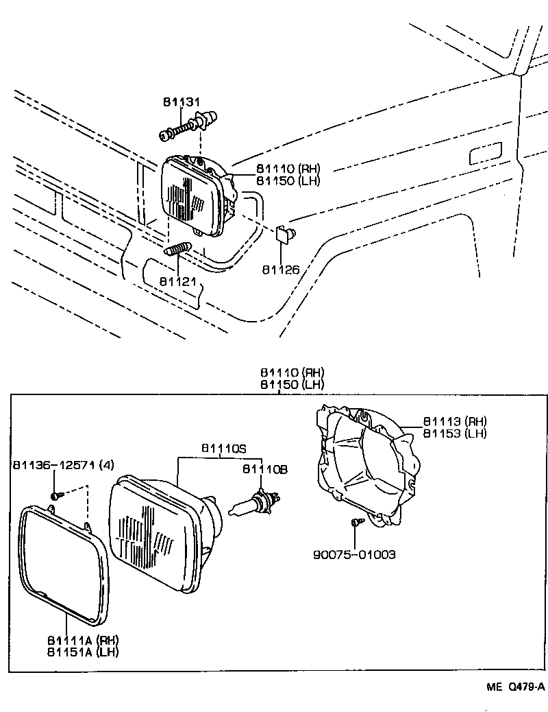  LAND CRUISER S T H T |  HEADLAMP