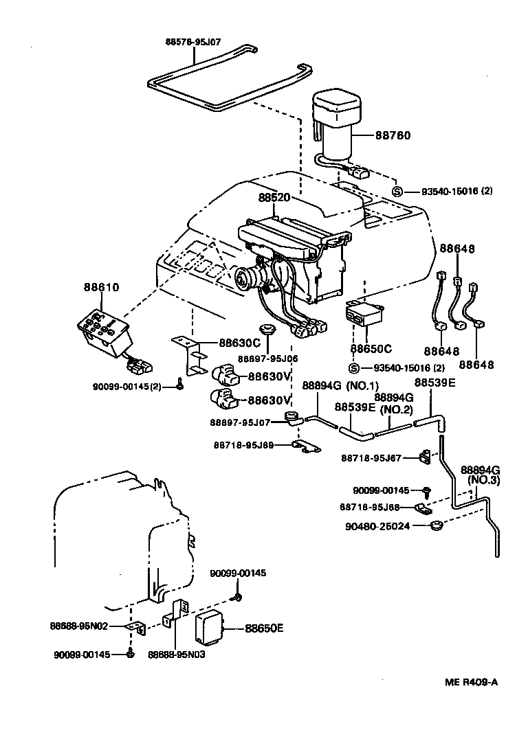  HIACE REGIUSACE |  HEATING AIR CONDITIONING COOLER UNIT