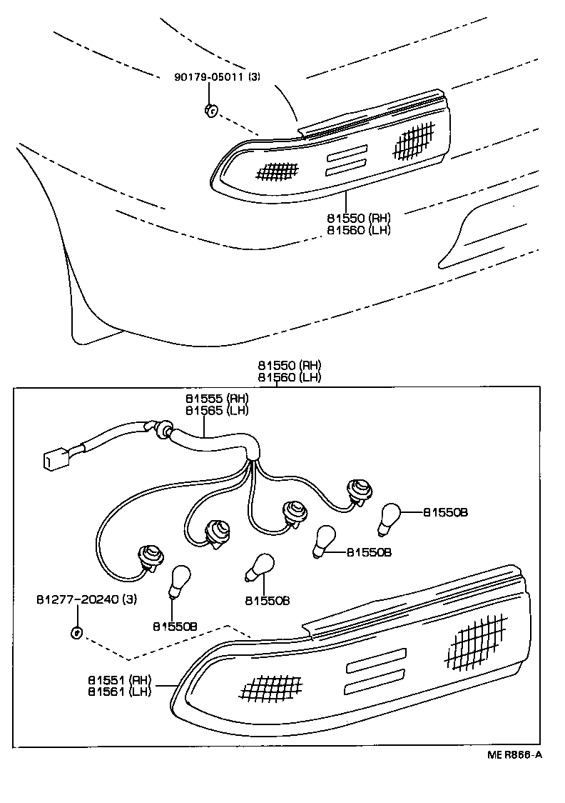  LVN CRE TRN MRN |  REAR COMBINATION LAMP