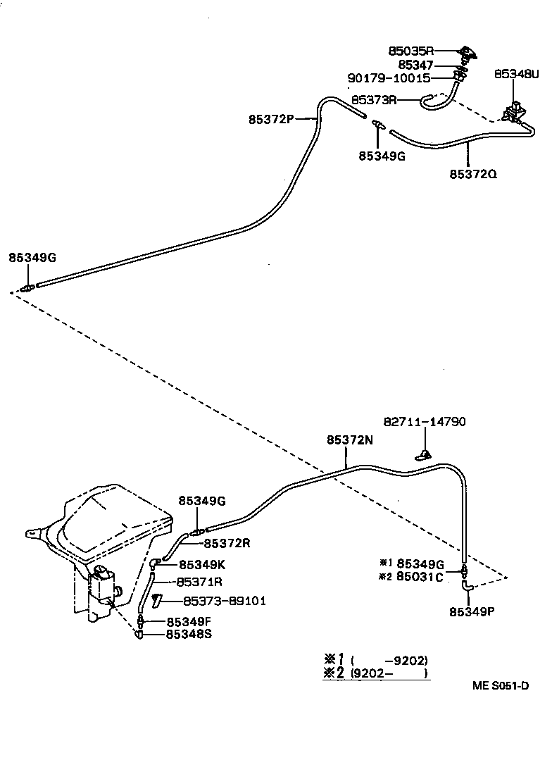  LVN CRE TRN MRN |  REAR WASHER