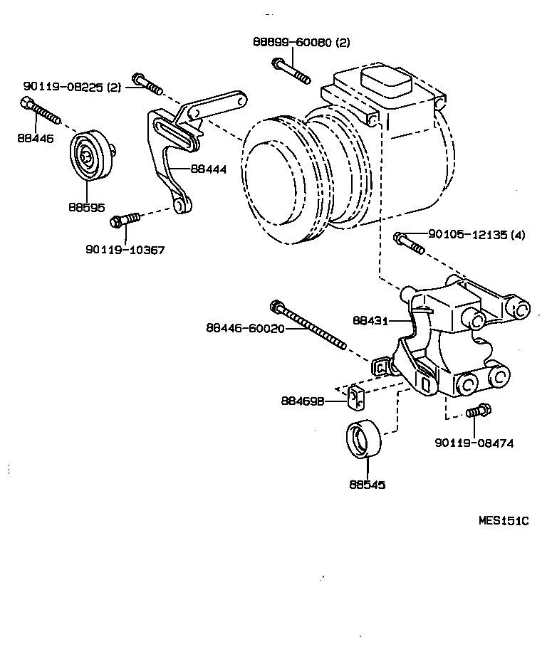  LAND CRUISER S T H T |  HEATING AIR CONDITIONING COMPRESSOR