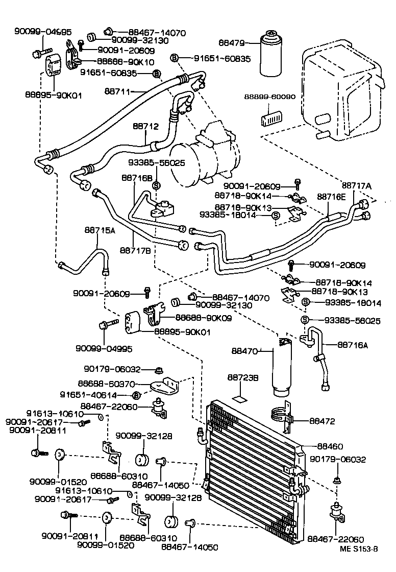  LAND CRUISER S T H T |  HEATING AIR CONDITIONING COOLER PIPING