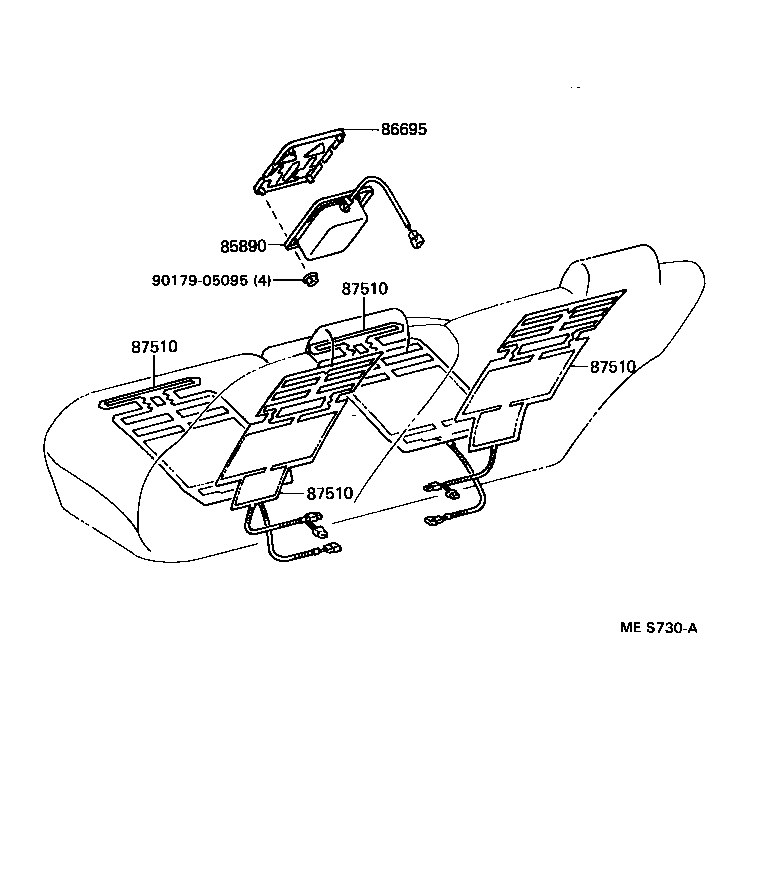  CROWN |  SEAT MOTOR SEAT HEATER