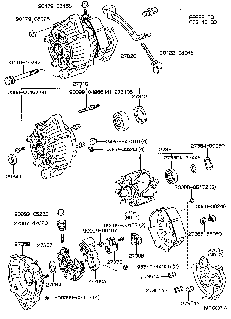  ESTIMA EMINA LUCIDA |  ALTERNATOR