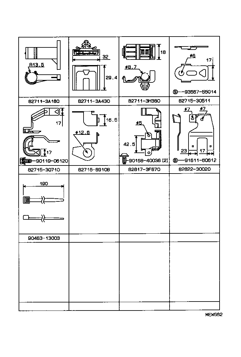  CROWN |  WIRING CLAMP