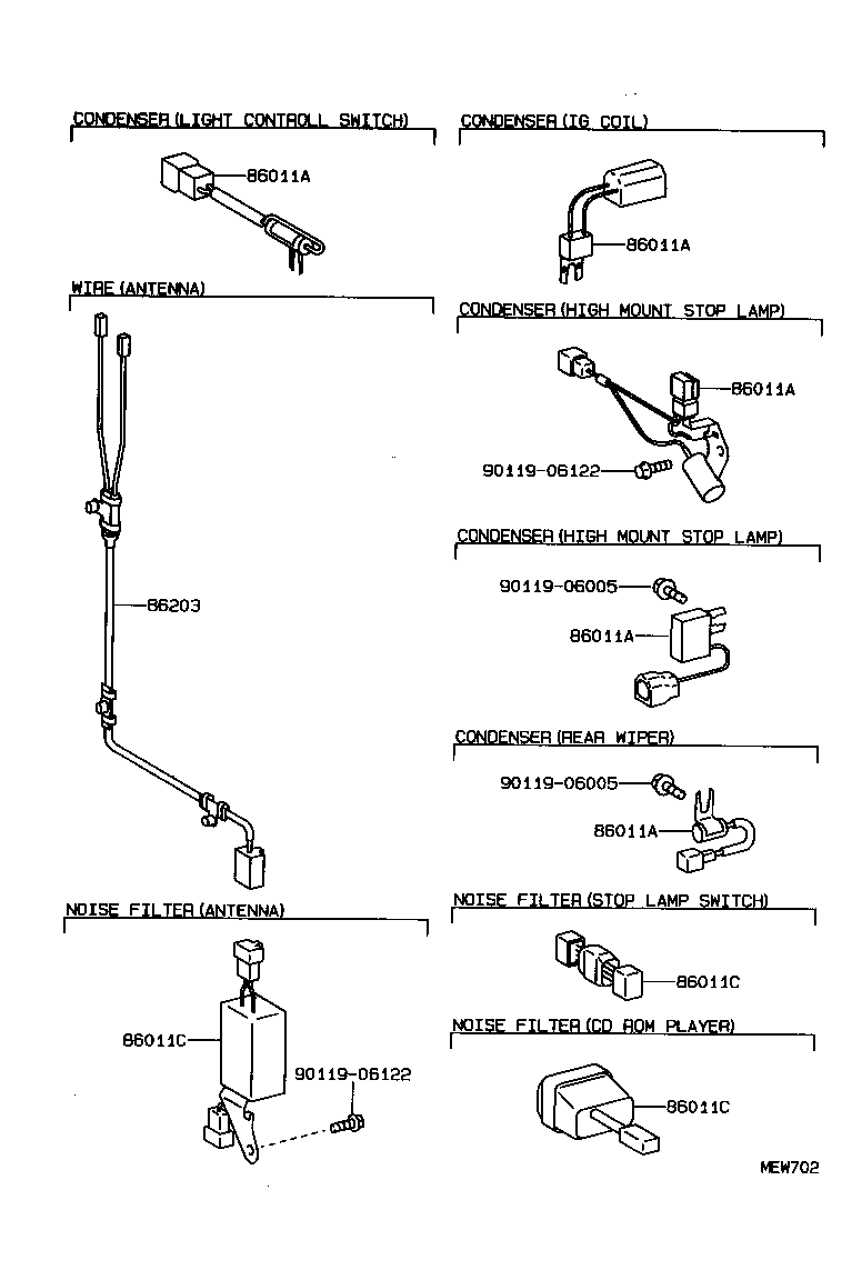  CROWN |  RADIO RECEIVER AMPLIFIER CONDENSER