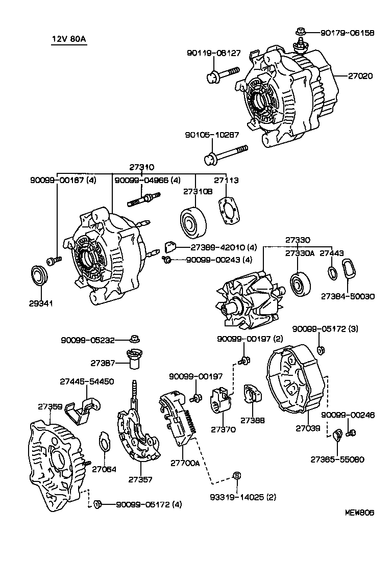  HIACE REGIUSACE |  ALTERNATOR