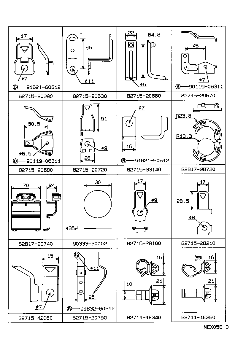  CARINA ED |  WIRING CLAMP