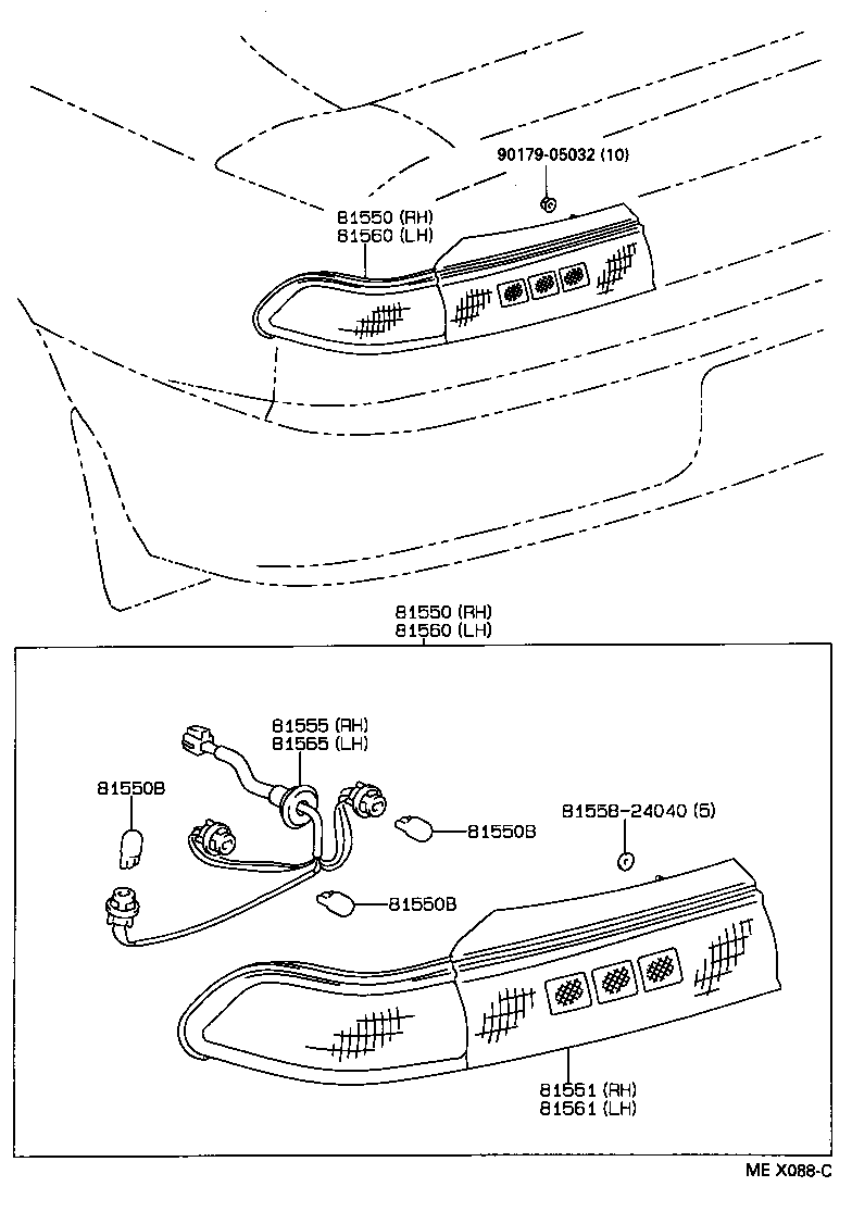 CARINA ED |  REAR COMBINATION LAMP