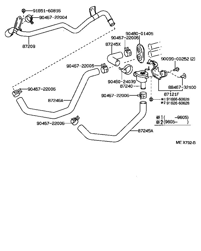  CAMRY VISTA |  HEATING AIR CONDITIONING WATER PIPING