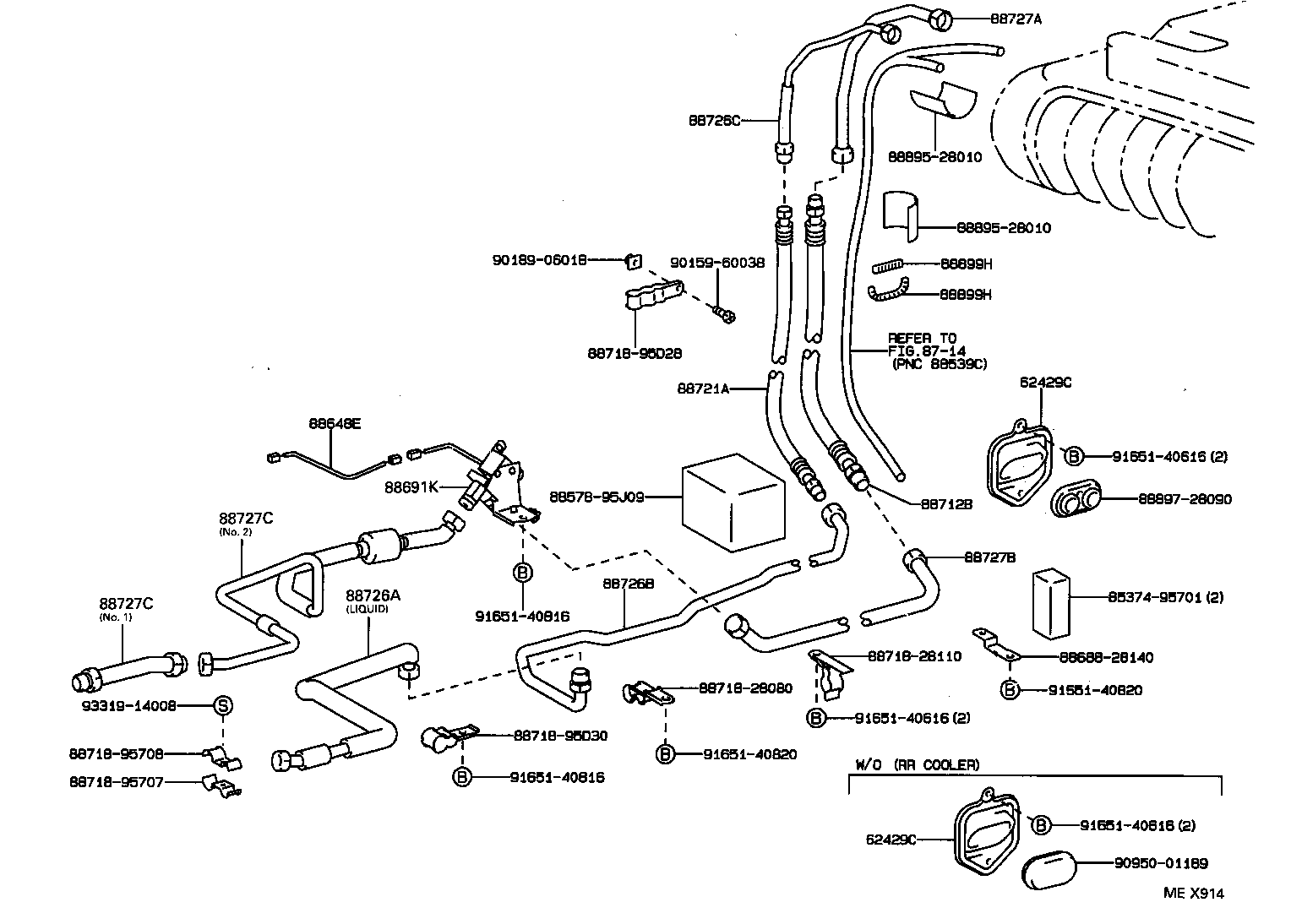  ESTIMA |  HEATING AIR CONDITIONING COOLER PIPING