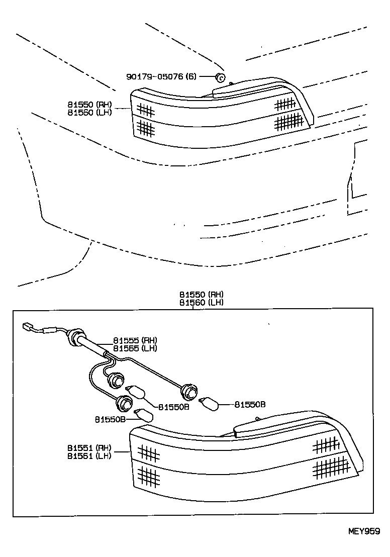  LEVIN TRUENO |  REAR COMBINATION LAMP