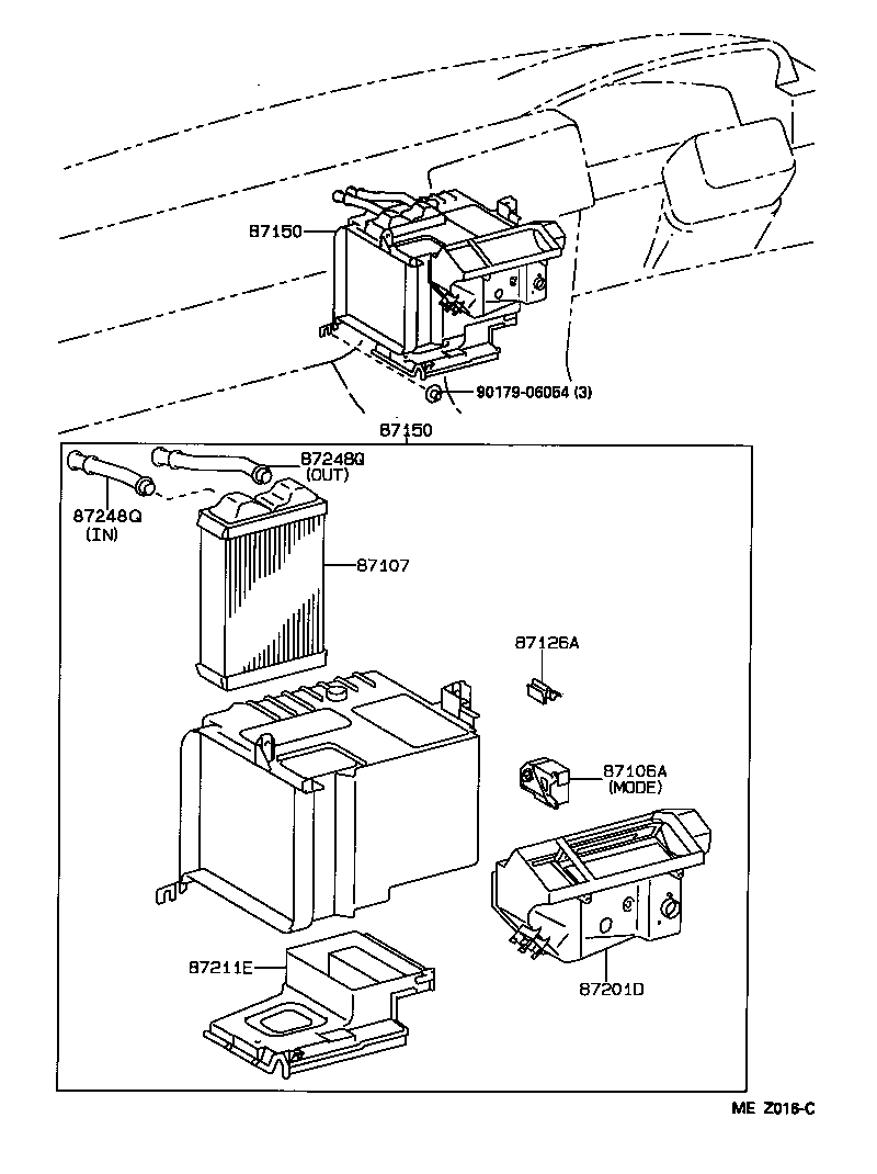  SPRINTER CARIB |  HEATING AIR CONDITIONING HEATER UNIT BLOWER