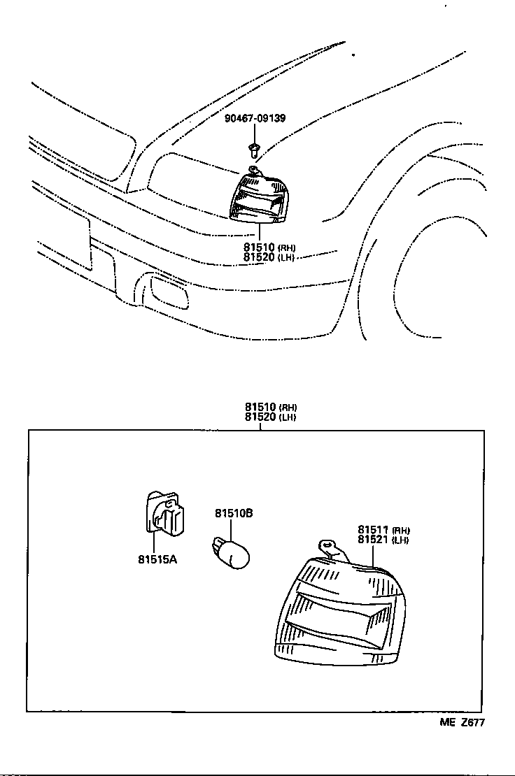  SPRINTER CARIB |  FRONT TURN SIGNAL LAMP