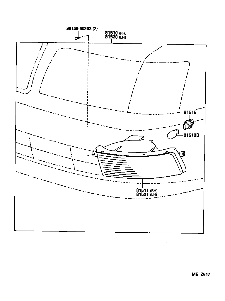  CROWN CROWN MAJESTA |  FRONT TURN SIGNAL LAMP