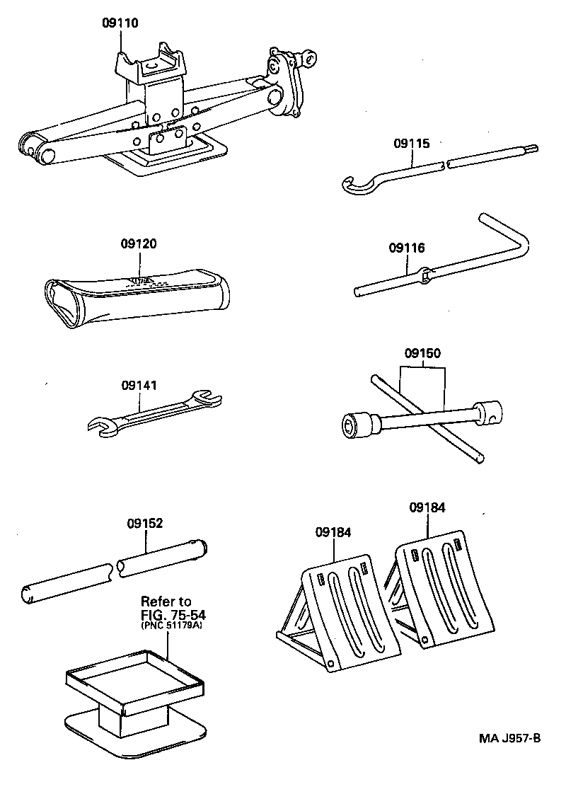  DYNA 200 TOYOACE G25 |  STANDARD TOOL