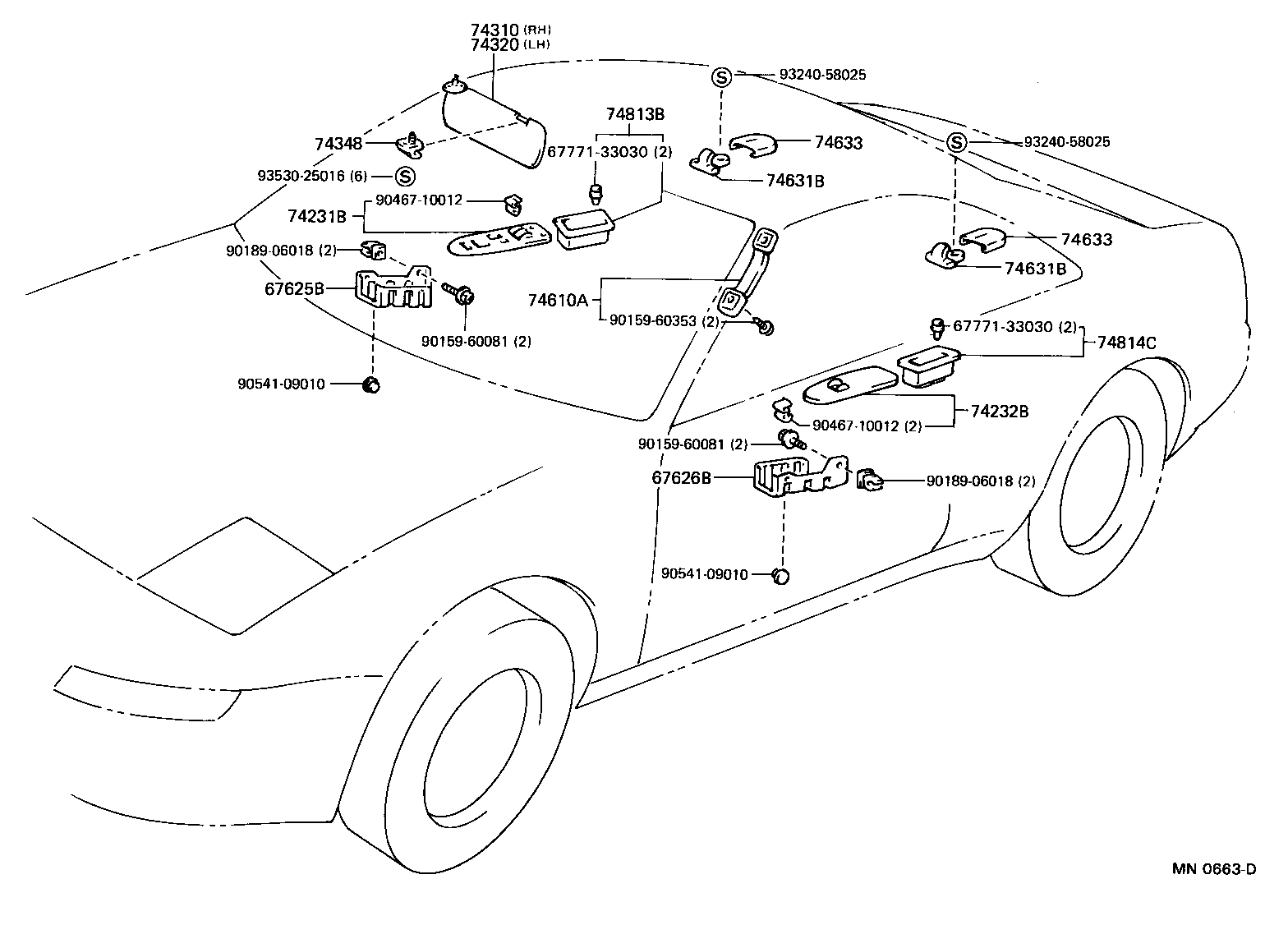  MR2 |  ARMREST VISOR