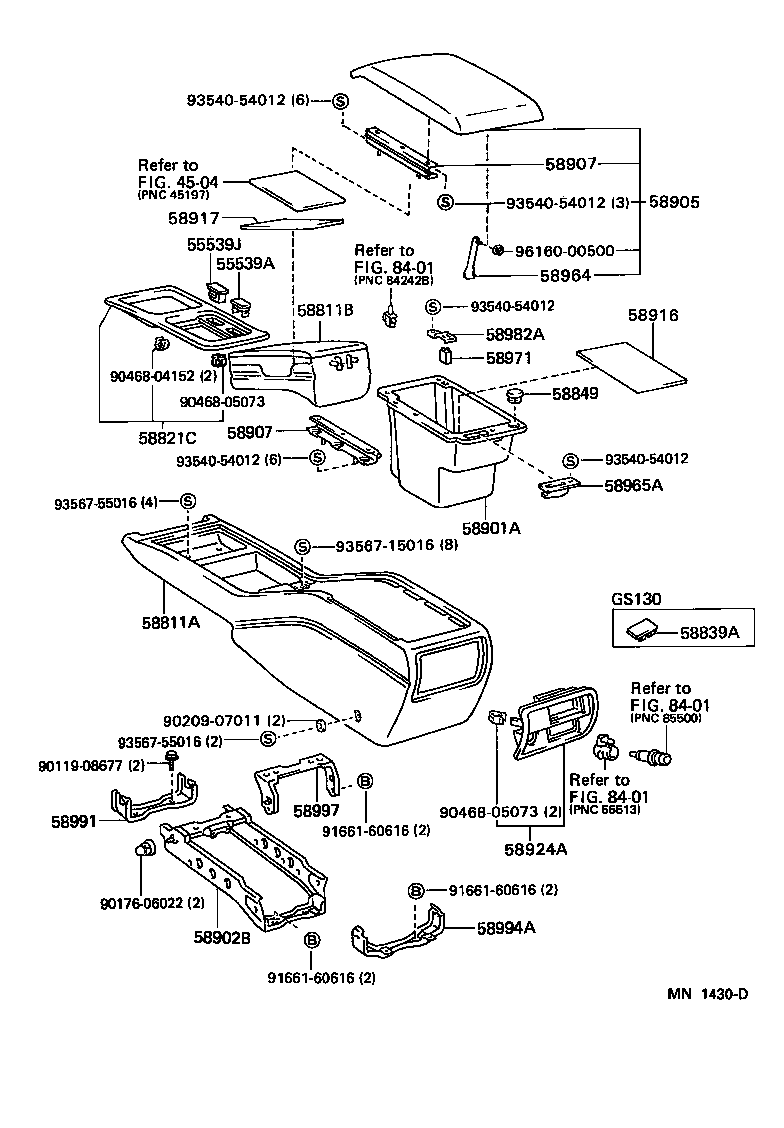  CROWN |  CONSOLE BOX BRACKET